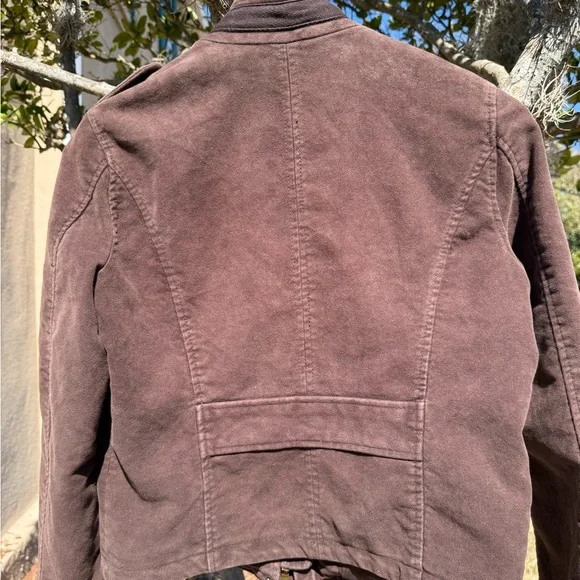 Abercrombie & Fitch Vintage Military-Style Utility Jacket Brown Women’s M New - Picture 9 of 13